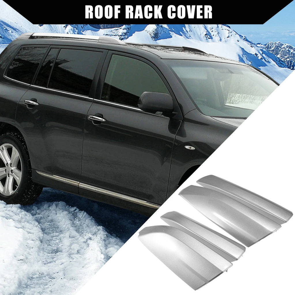 Roof Rack Rail End Cap Cover Shell Replacement for Toyota Highlander (2008–2013)
