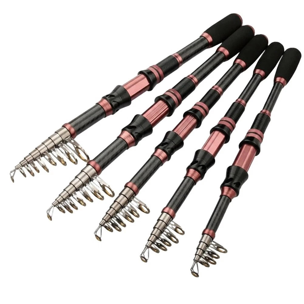 Telescopic Fishing Rod for Travel (Compact Short Sections)