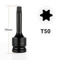 Socket Adapter for Pneumatic Tools (1/2", Hexagonal, 78mm Long)