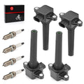 Set of 4 Ignition Coils w/ Spark Plug for Yamaha TX1800 AR190 SX190 (2019–2023)