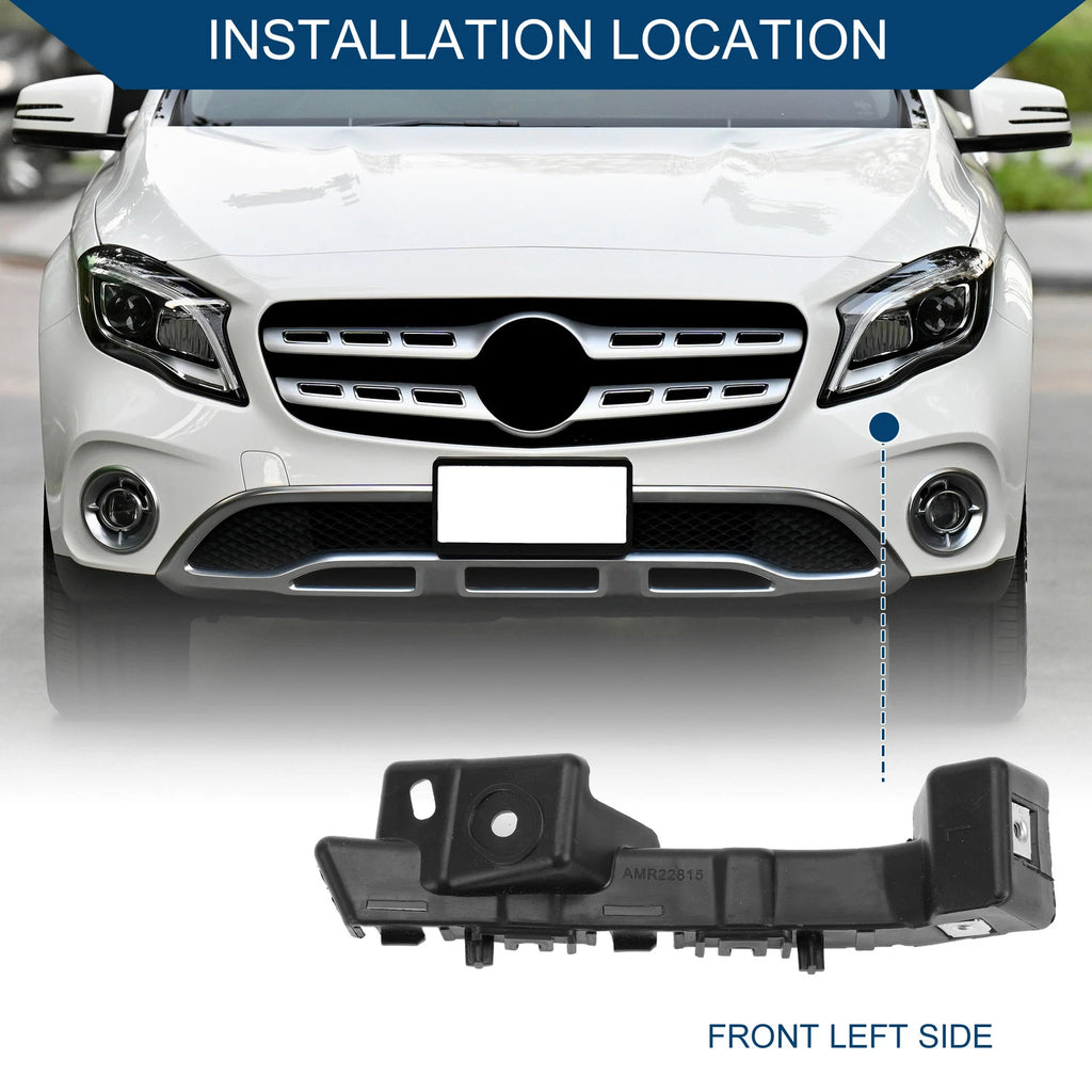 Left Front Bumper Support Bracket for Chevy Malibu (2016–2022) ABS Black
