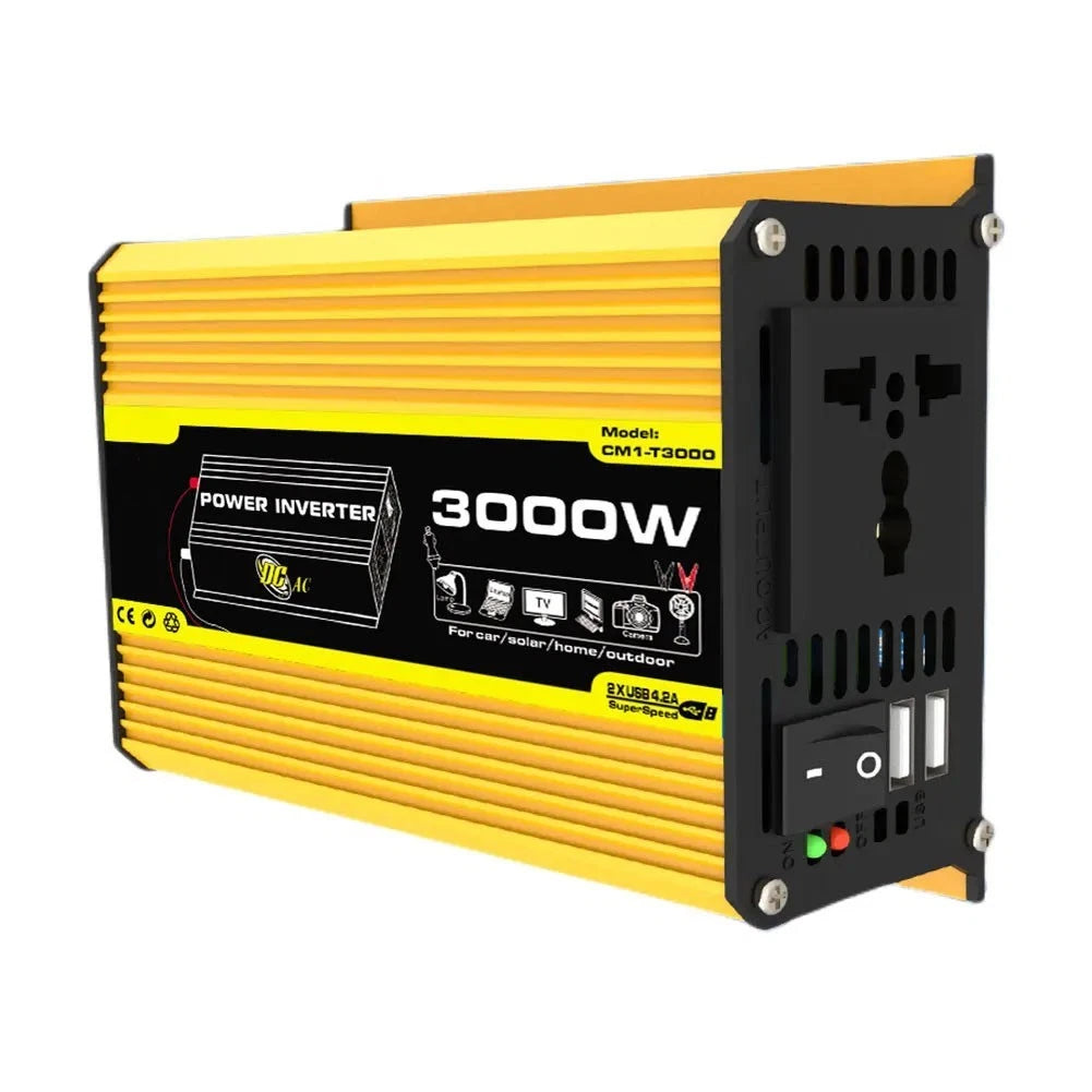 High Quality Dual USB Car Inverter for Various Devices 12V to 110/220V