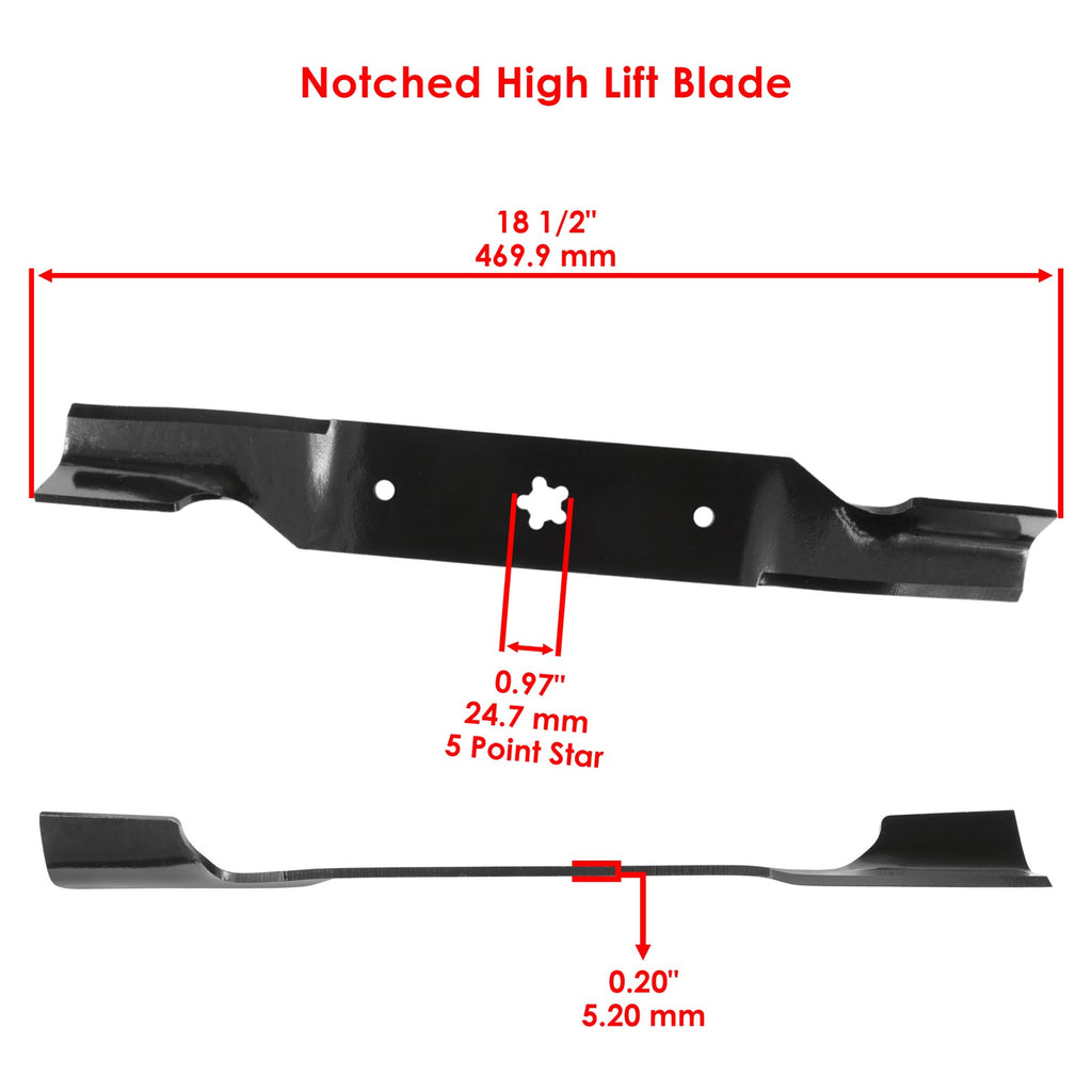 Deck Blades Replacement Kit 42 Inch with Bolts for Husqvarna EZ 4216 (2017–2021)