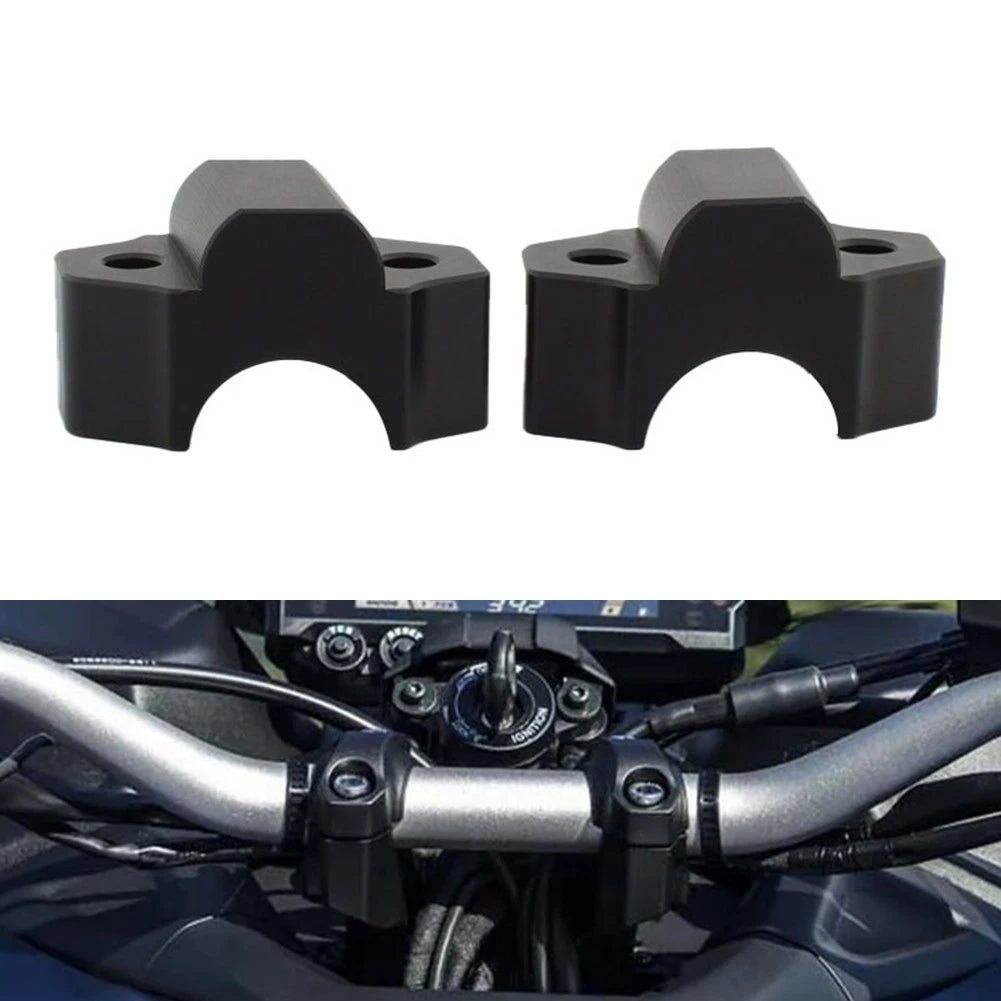 2X Handlebar Riser Clamp Extension Bracket for Yamaha MT/FZ-09 (2015–2020)