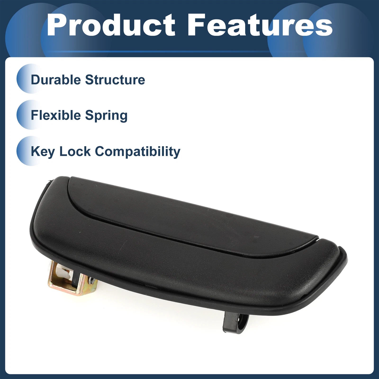 Front Left Door Handle for Hyundai Porter (1993–1997) Black