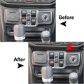 Window Control Switch Button Panel Cover for Jeep Wrangler JL JLU Gladiator (2018–2023)