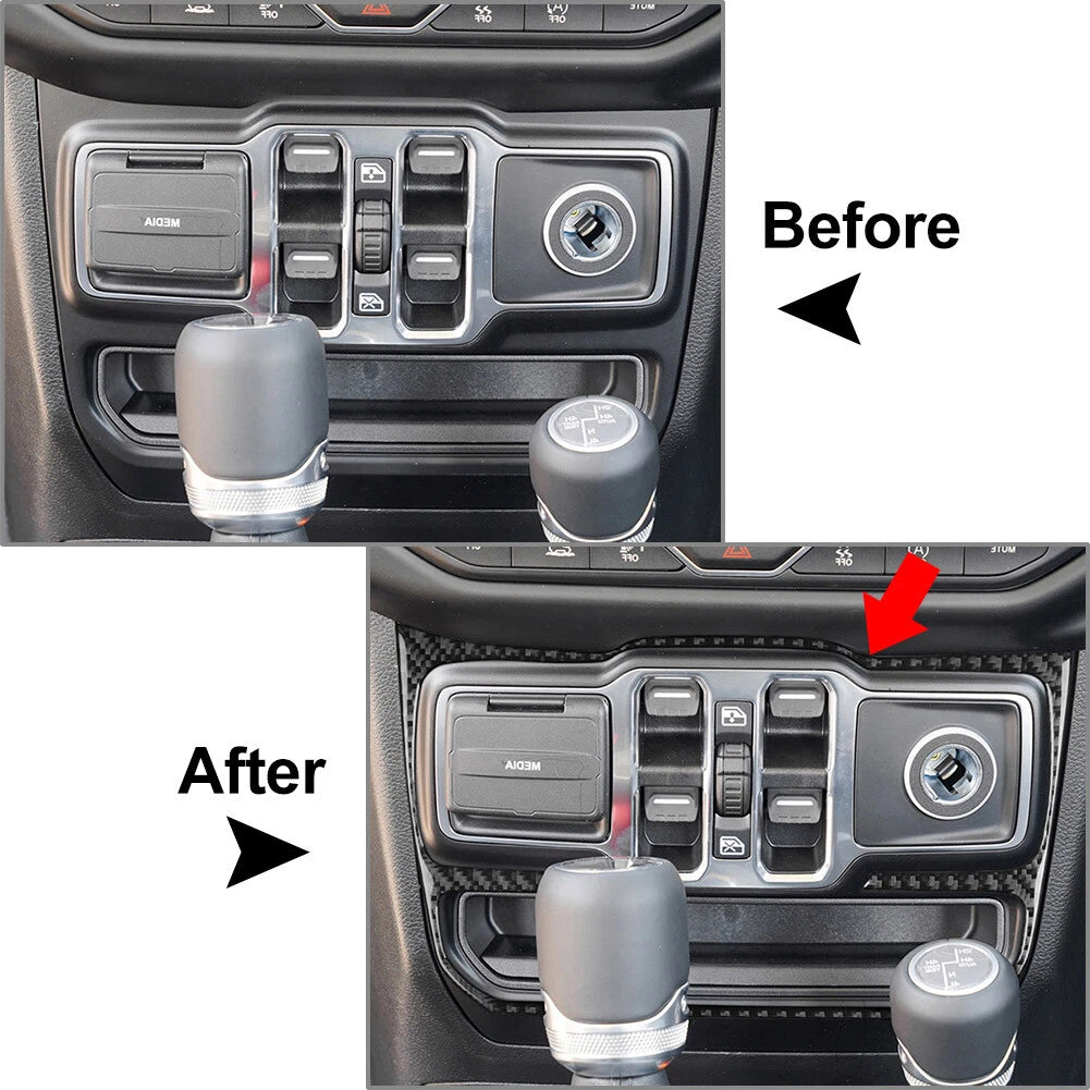 Window Control Switch Button Panel Cover for Jeep Wrangler JL JLU Gladiator (2018–2023)