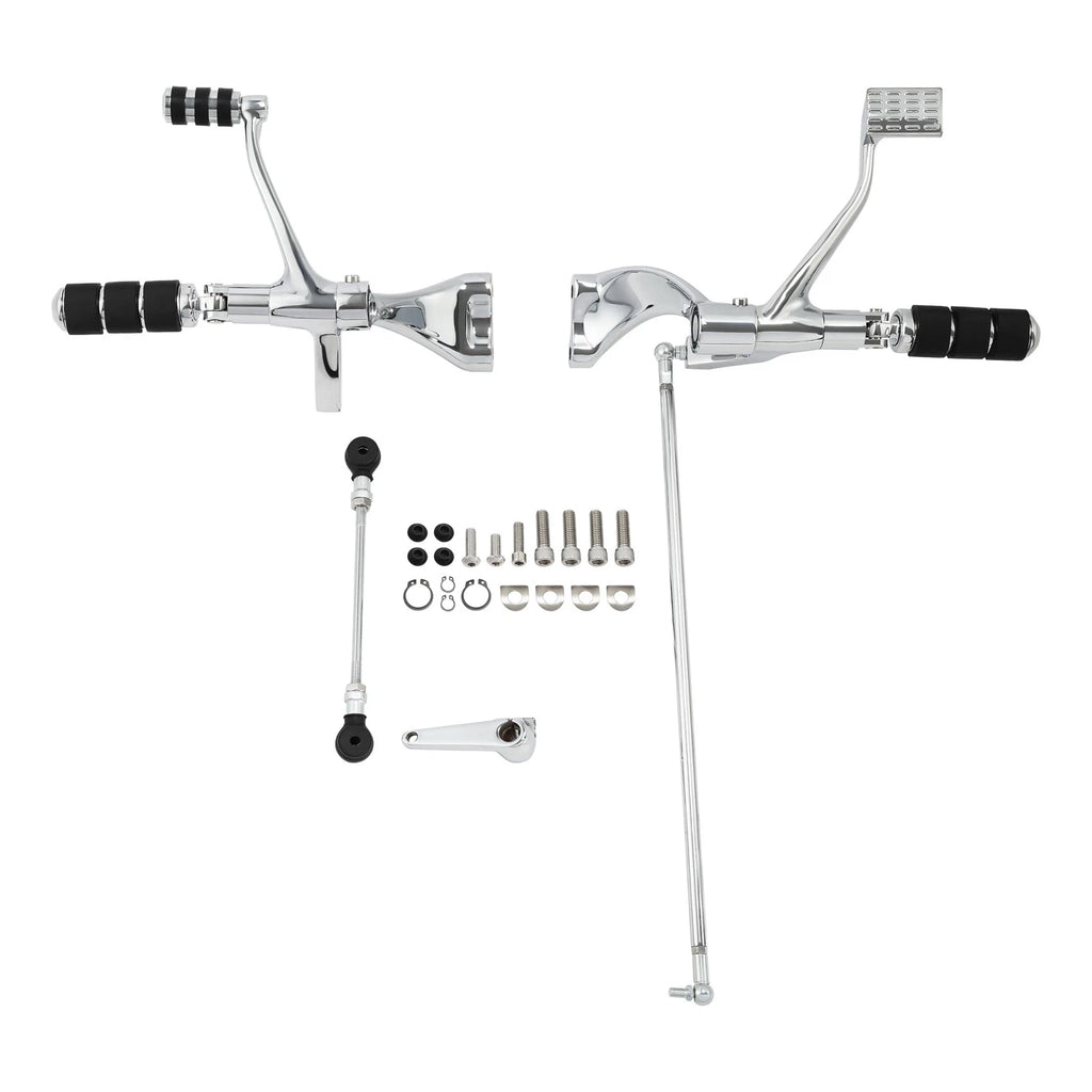 Chrome Forward Controls Kit for Harley Sportster 883 1200 (2004–2023)