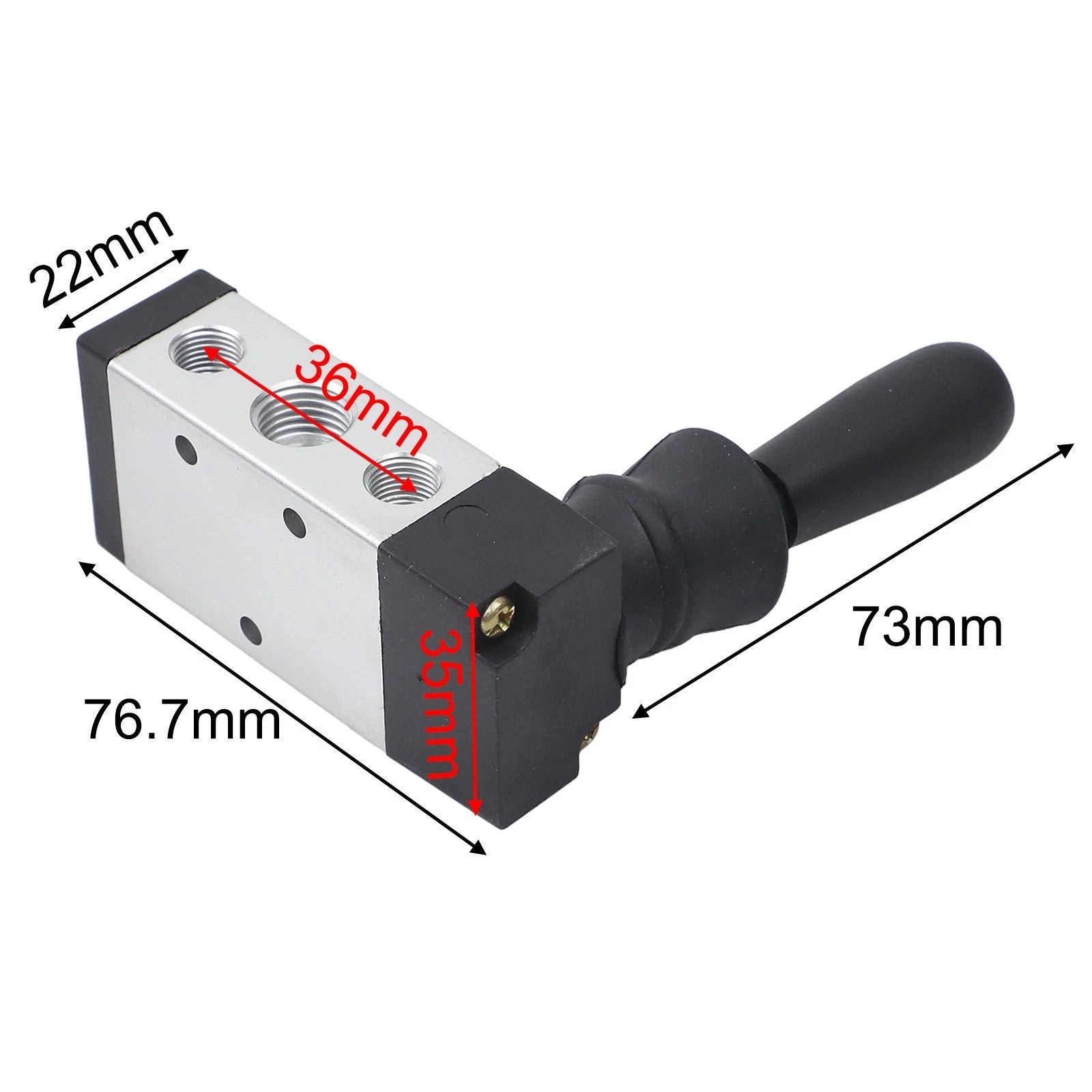 Hand Pull Lever Pneumatic Air Valve 5 Port 2 Position 4H210-08