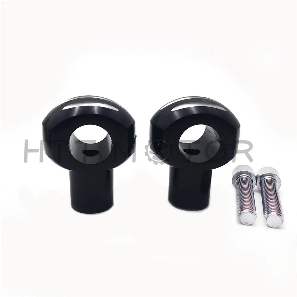 25mm Handlebar Riser for Cruisers Choppers (Detachable, Black)