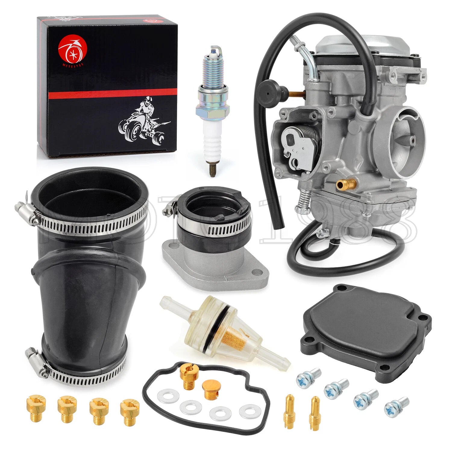Carburetor + Intake Manifold Boot for Yamaha Wolverine 350 (1996–2005)