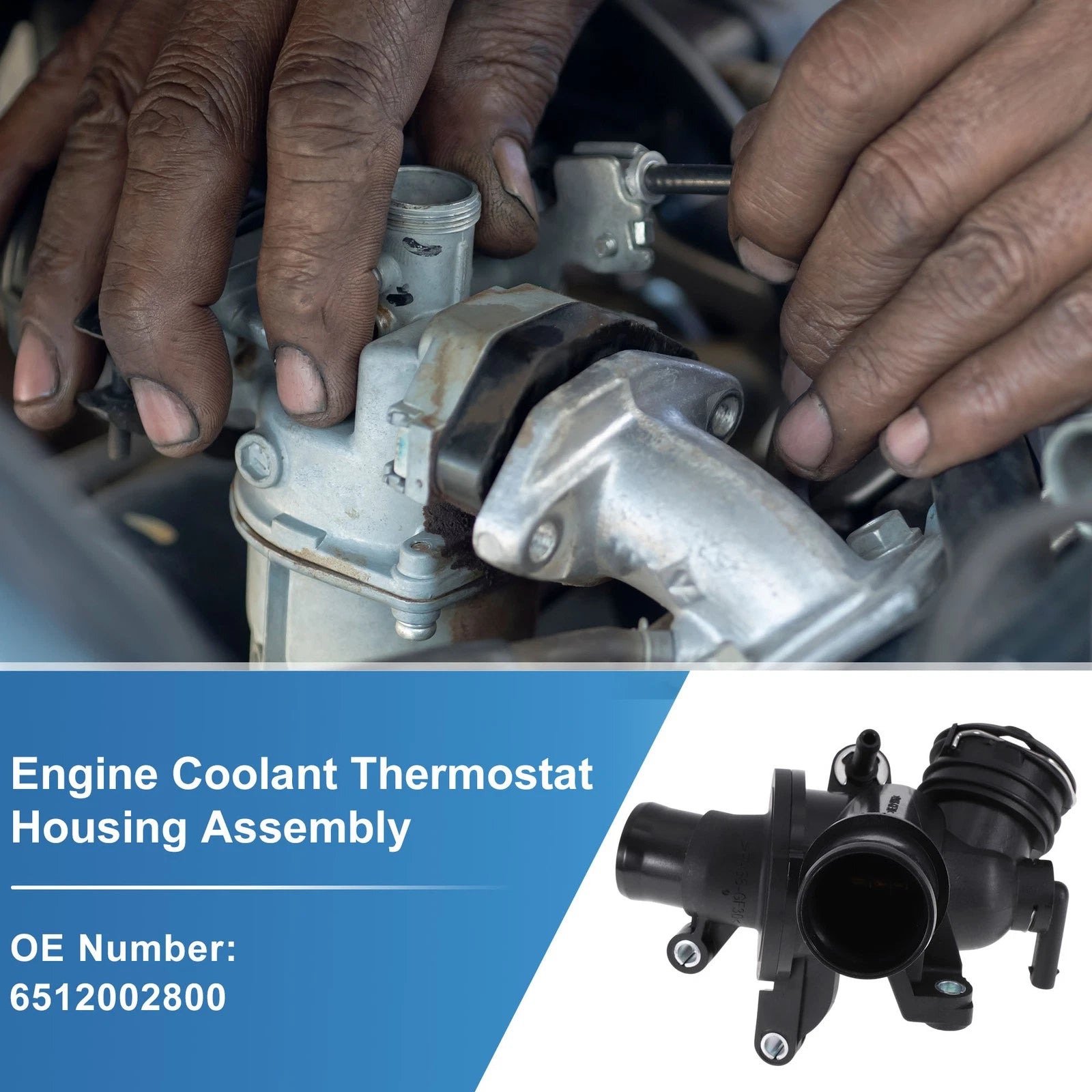Engine Coolant Thermostat Housing Assembly for Mercedes-Benz E250 (2014–2021)