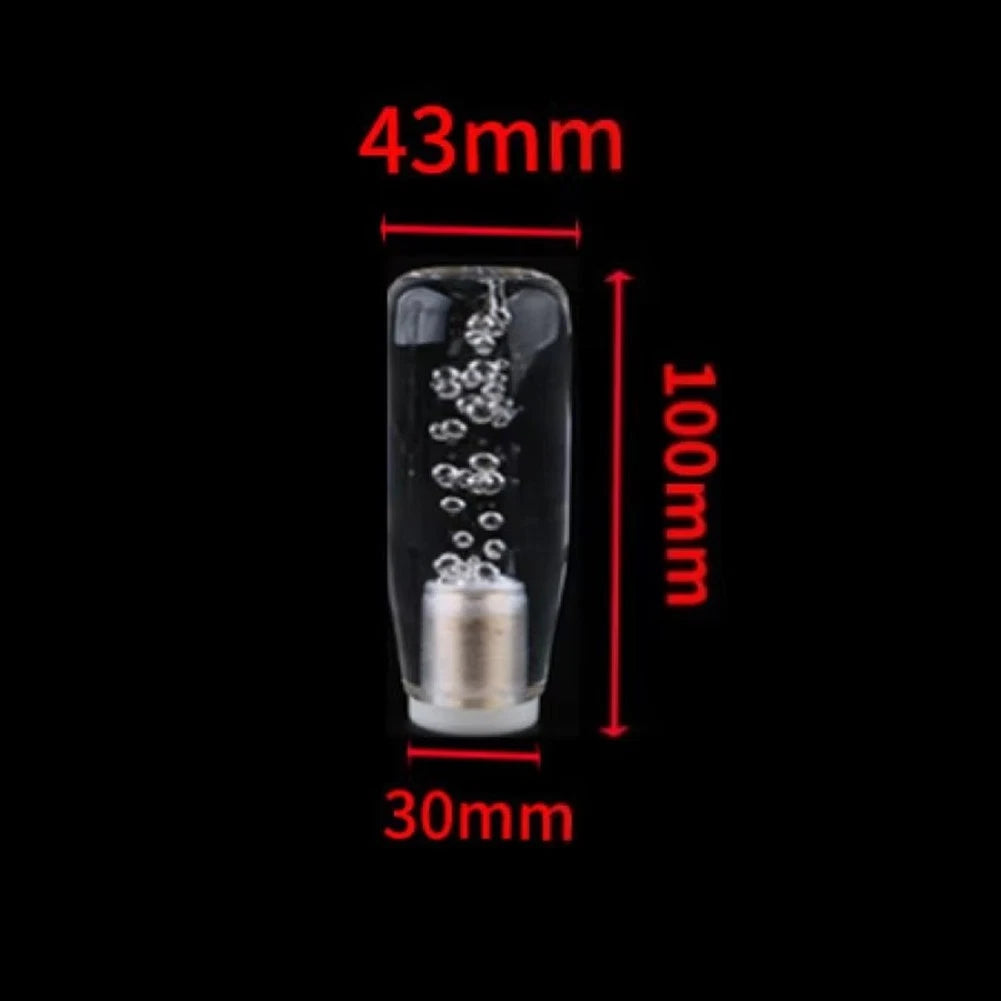 For Most Vehicles Transparent Bubble Knob Gear Shifter For Car Customization