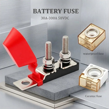 400A Waterproof Fuse Holder for Battery Circuit Protection (RVs, Boats)