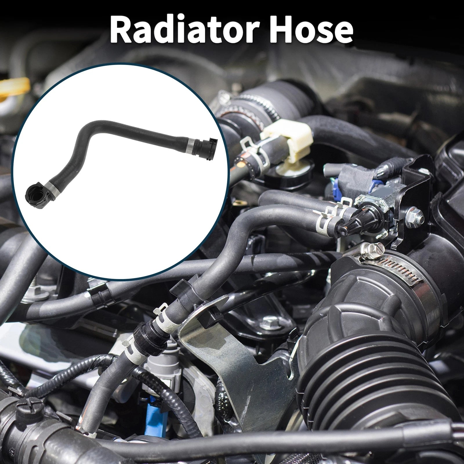 Radiator Hose for BMW 545i 4.4L Coolant Pipe (2004–2005)
