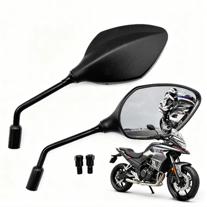 For KD150 Motorcycle Rear View Mirror Black PP Material Replacement Set