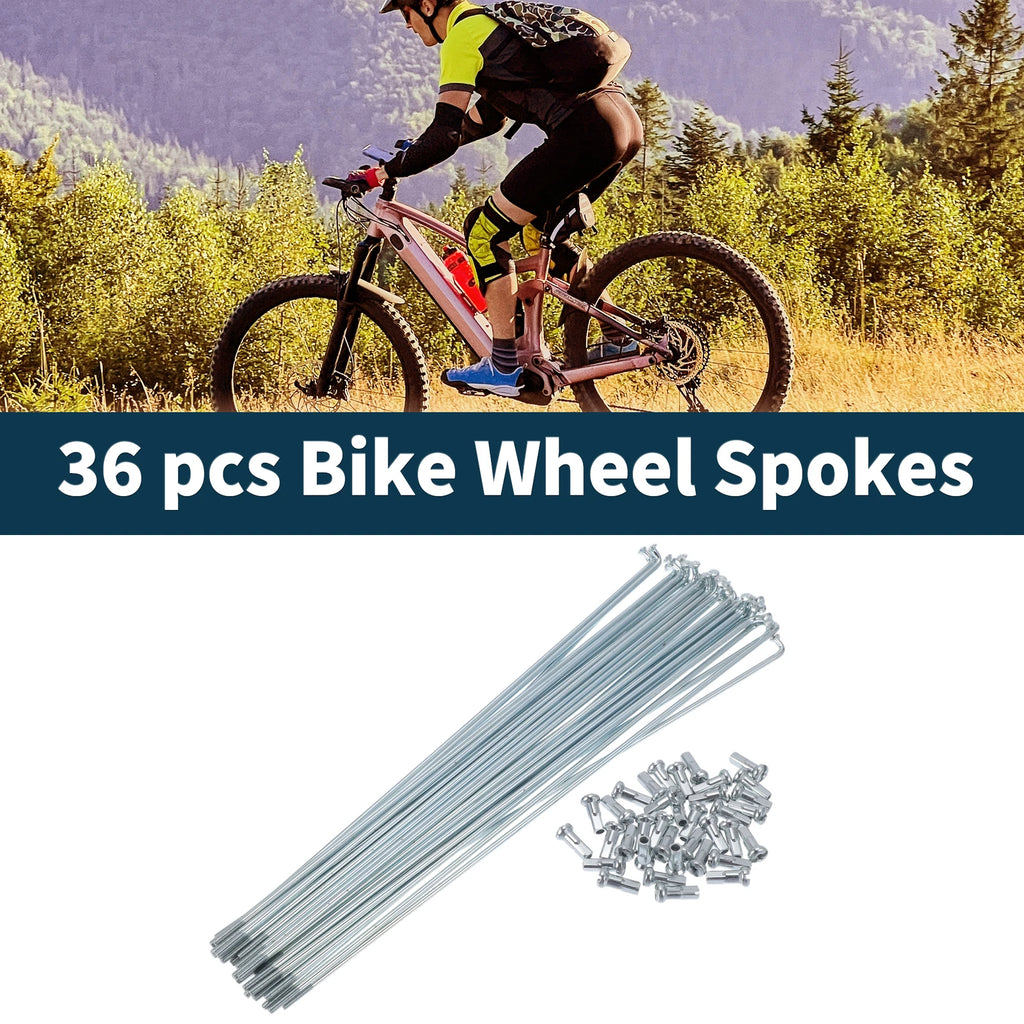 Bicycle Spokes and Nipple Set 219mm 45 Steel Galvanized Universal