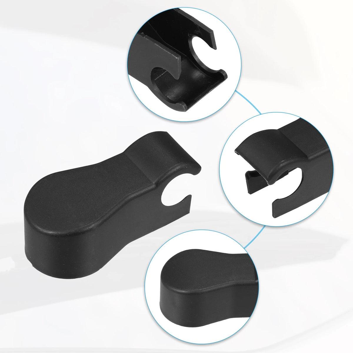 Rear Windshield Wiper Arm Nut Cover for Volvo 240 Wagon (1983–1993) - Black