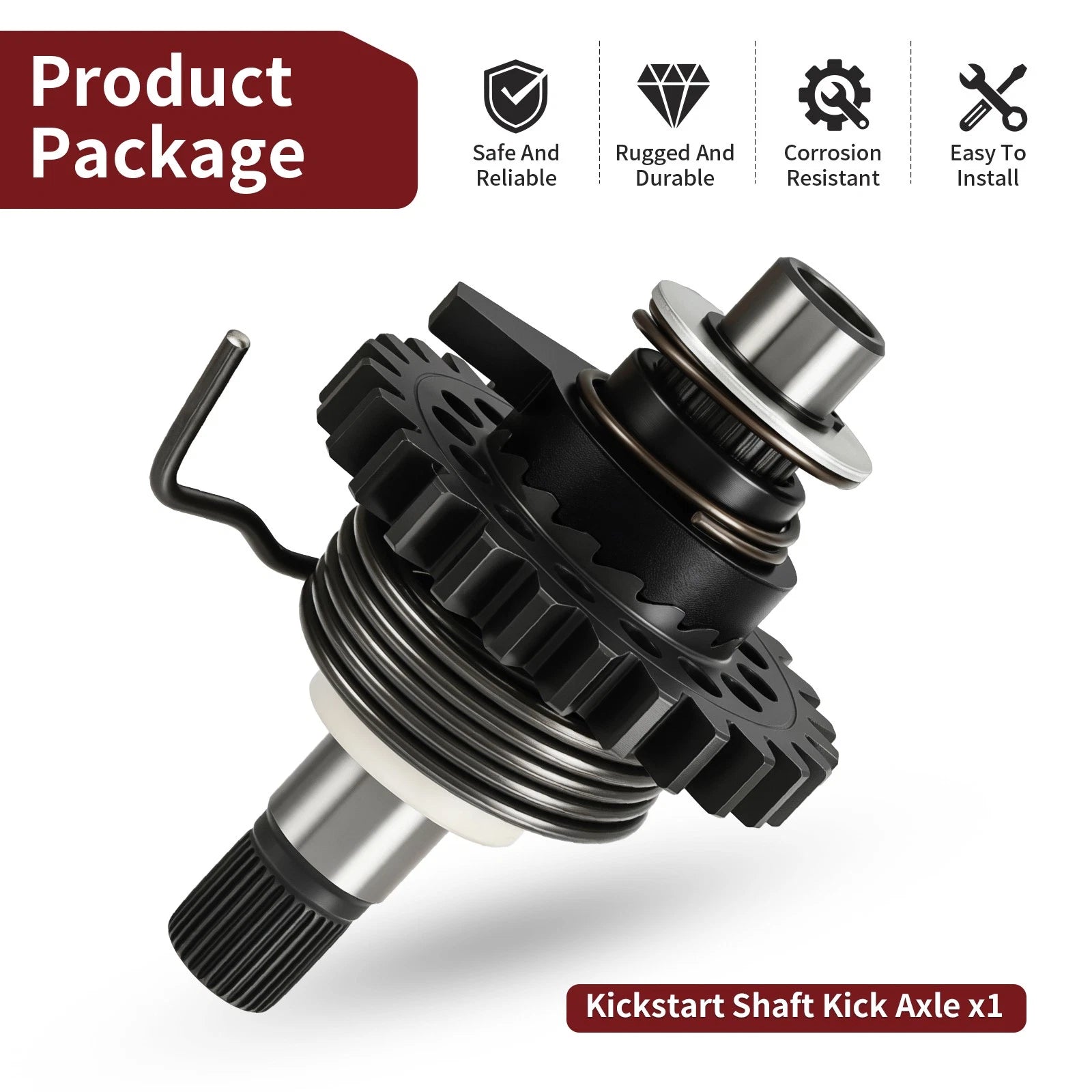 Kickstart Shaft Axle for Yamaha YZ250 YZ250X (2002–2024) 5NX-15601-10-00