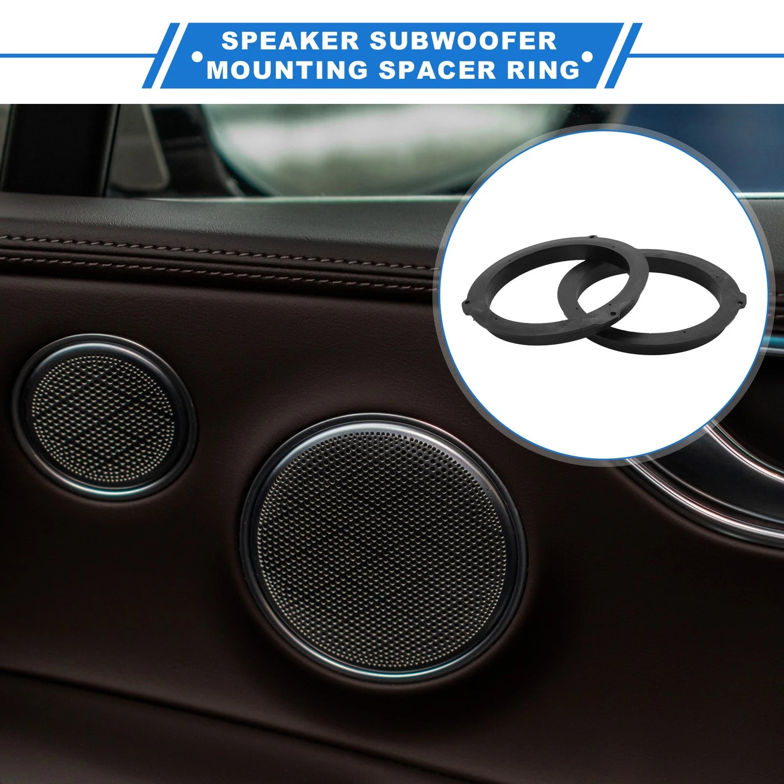 2X Speaker Spacer Ring Adapter for Ford Edge (6.5'' Tweeter)