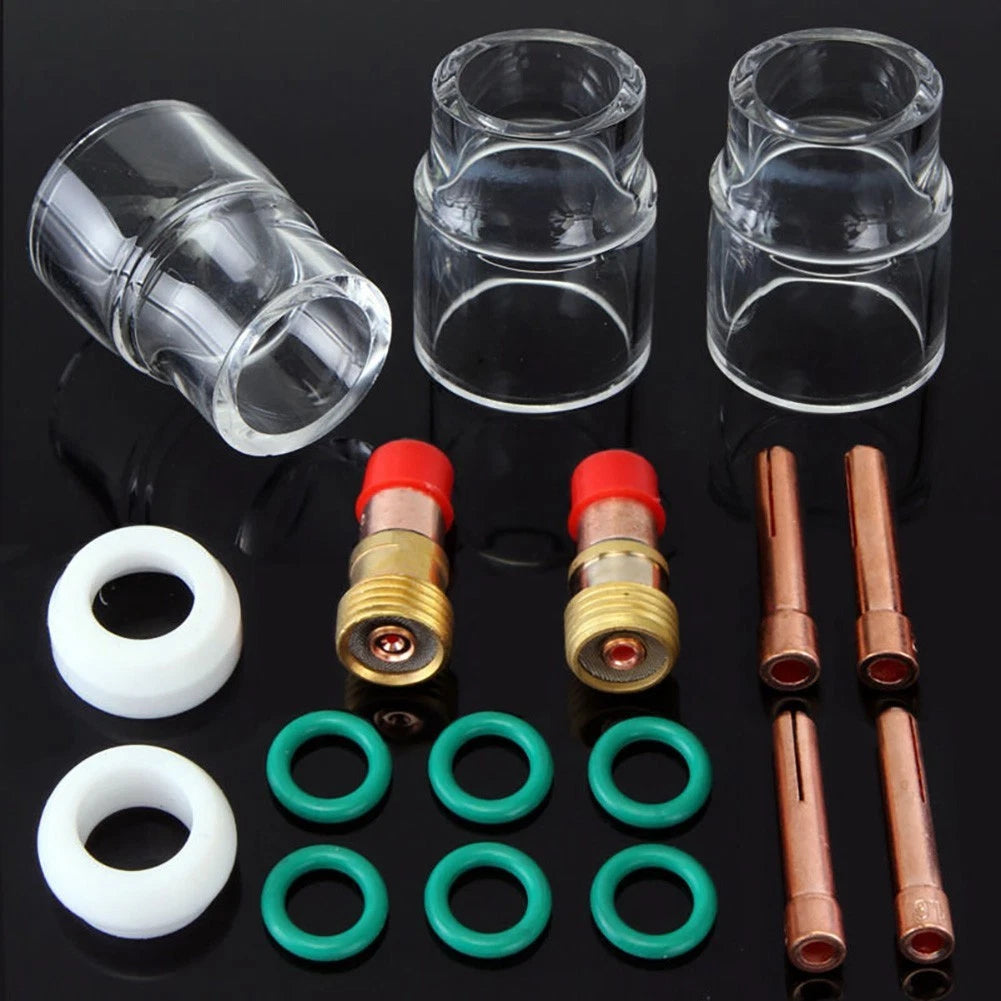 17-Piece TIG Welding Torch Set for WP17, WP18, WP26