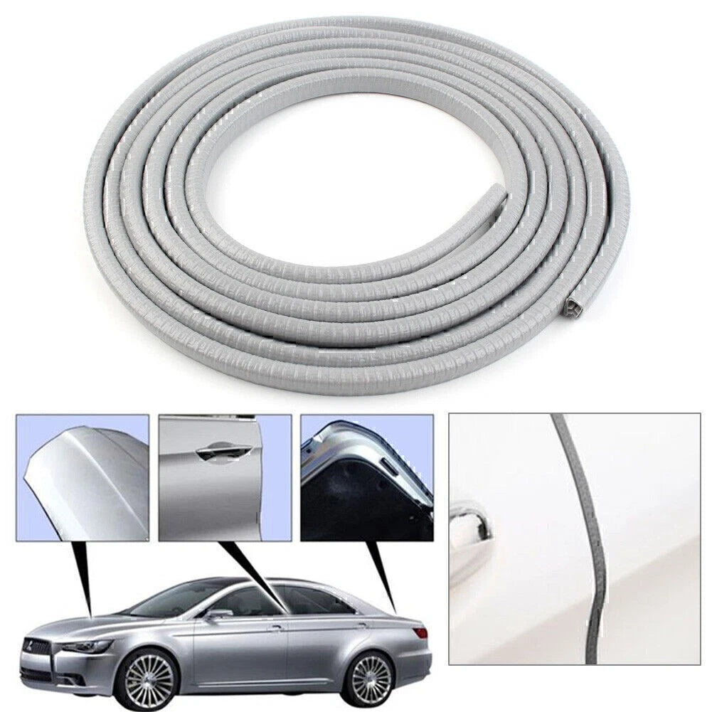 13Ft Universal Rubber Seal Trim Molding Strip Auto Door Edge Lock Protector Grey