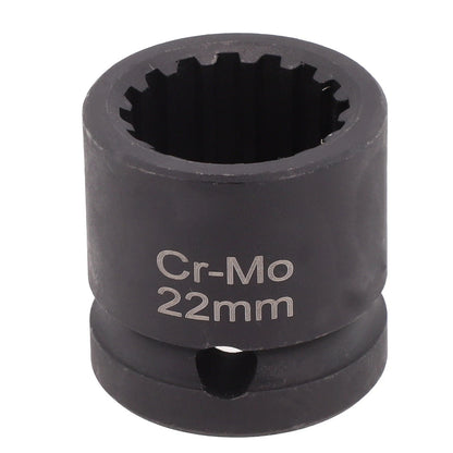 1/2" Drive 22mm Socket for OEM 2450487 (Black Color)