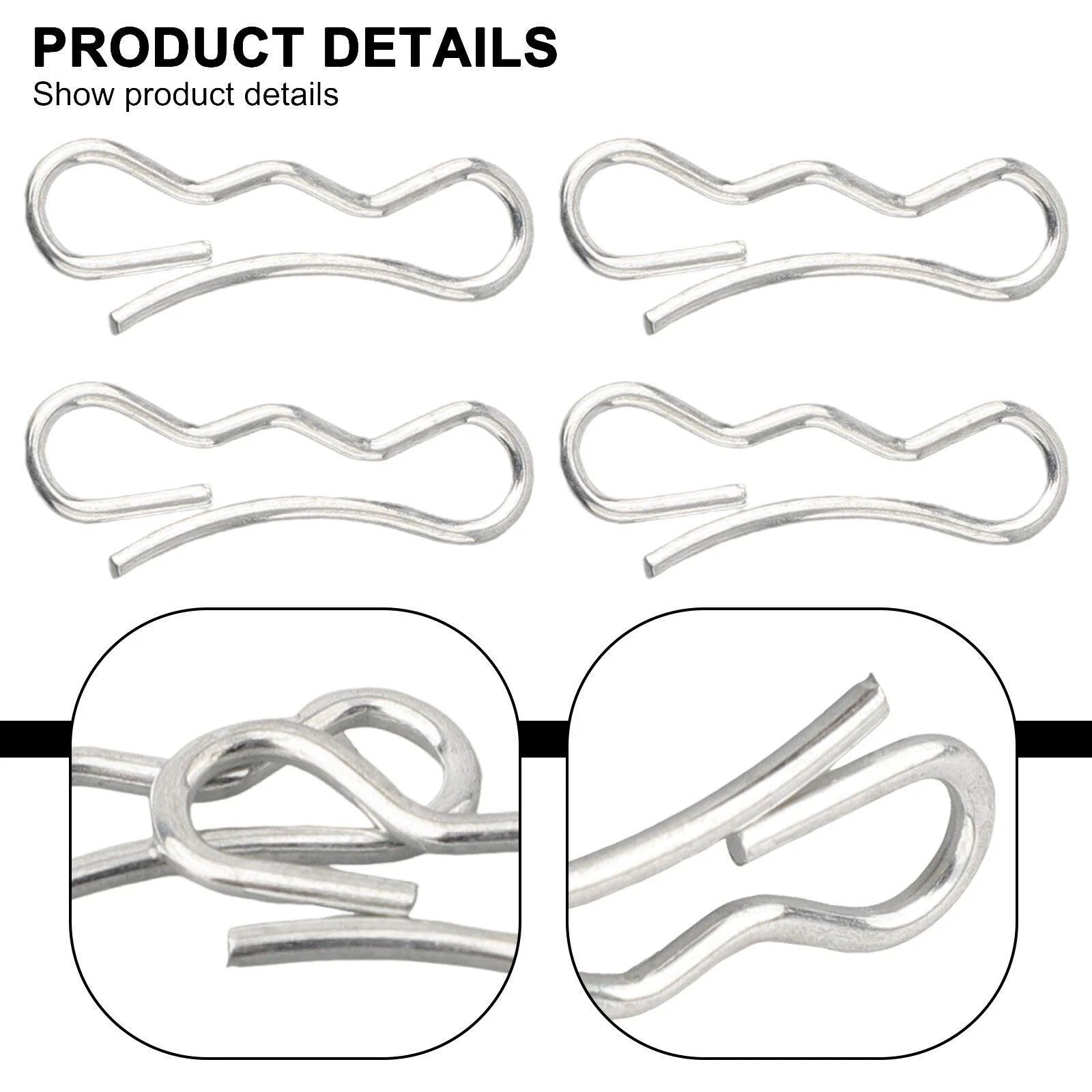 Cotter Pin Pack for Bow Tie (Metal, Silver)