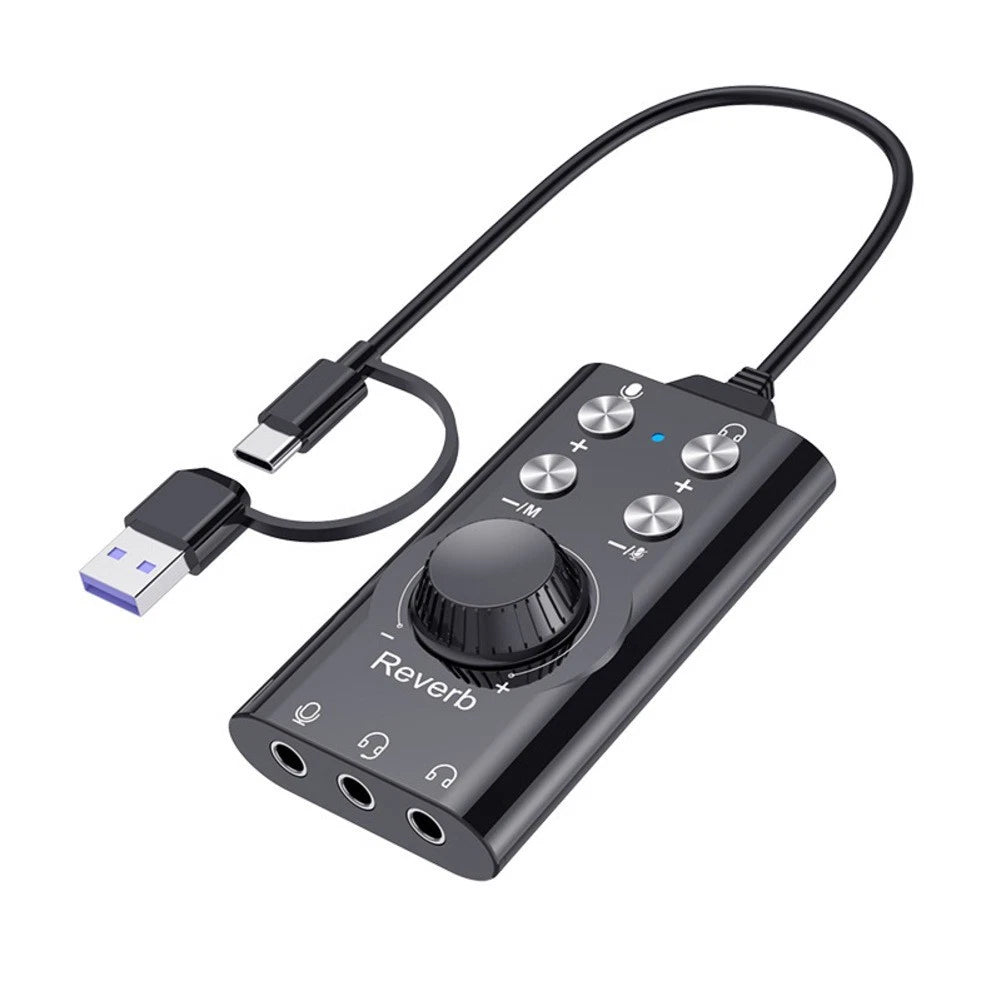 Efficient USB Sound Card 7.1 Surround Sound for Headsets and Audio Devices