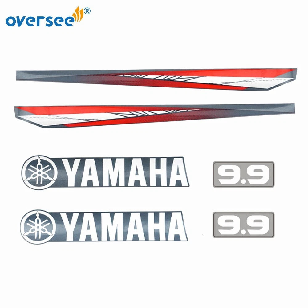 Top Cowling Sticker for Yamaha 9.9HP 2T (1990–1999) Anti-UV Graphics Kit