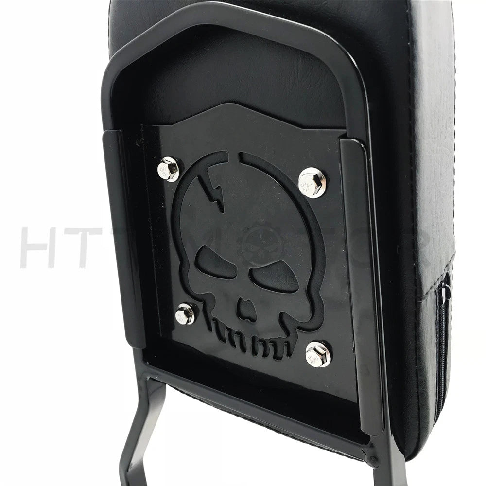 Gloss Black Detachable Backrest Sissy Bar for Harley FLST FLSTSC (2005–Present)
