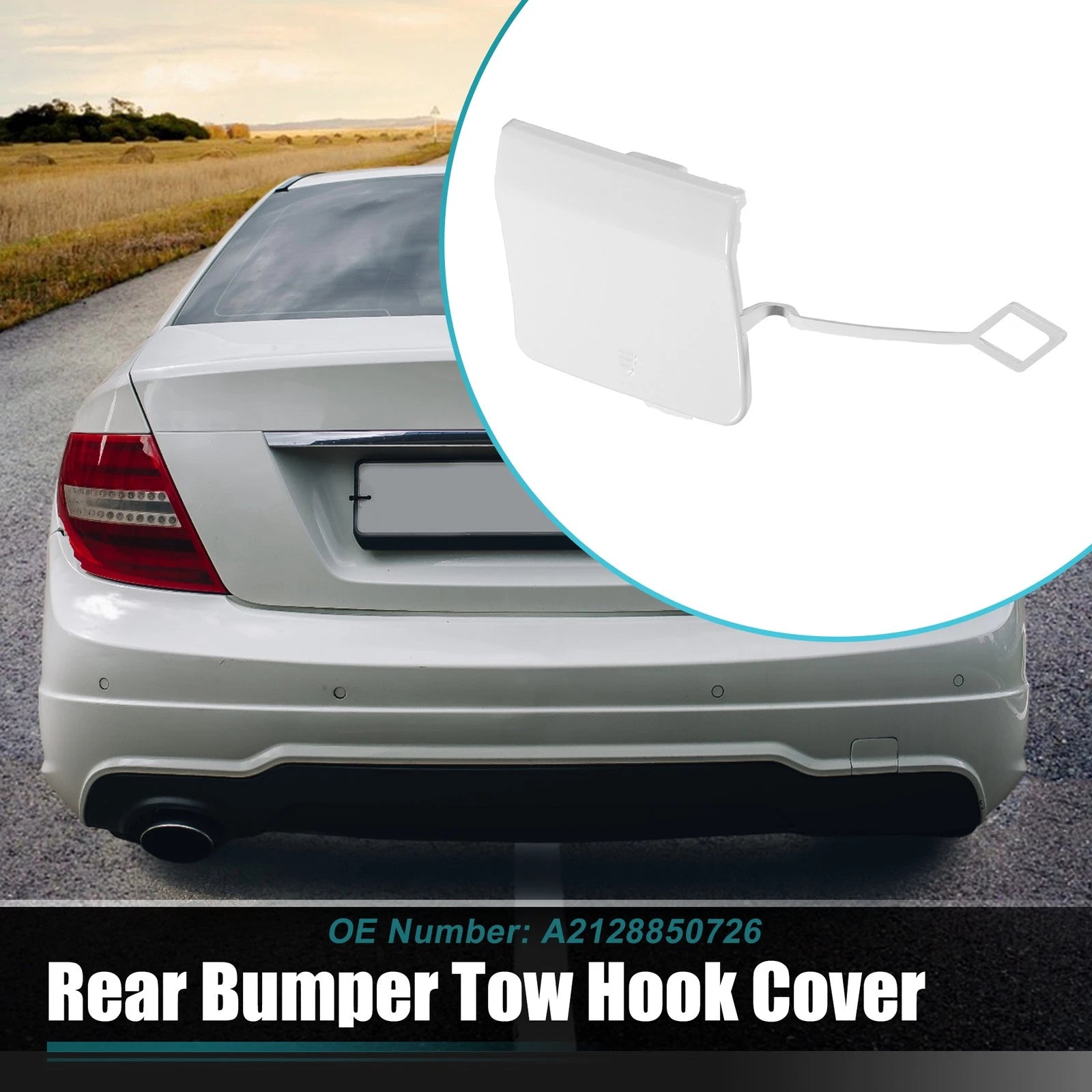 Rear Tow Hook Cap Replacement for Mercedes-Benz E-Class W212 (2009–2016)