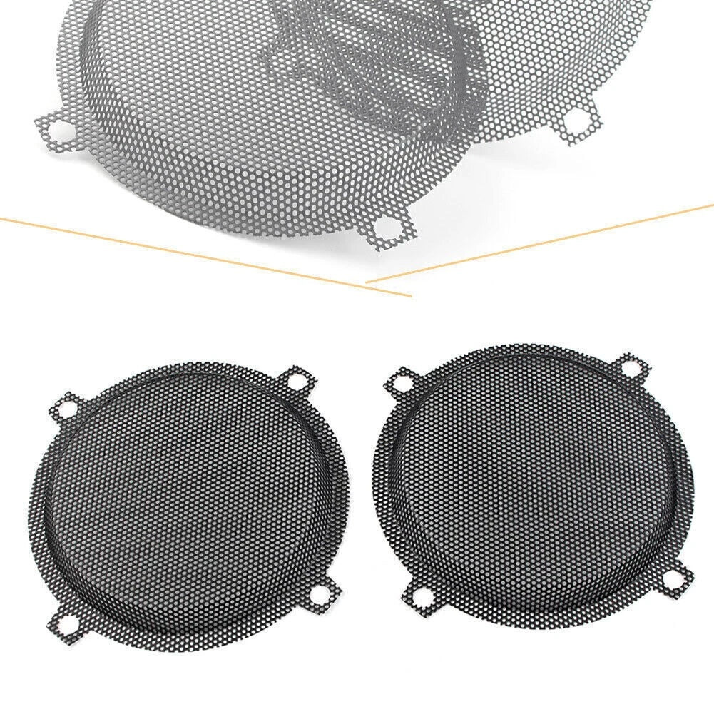 Black Wired Punched Steel Mesh Speaker Grills for Harley Davidson Electra Glide