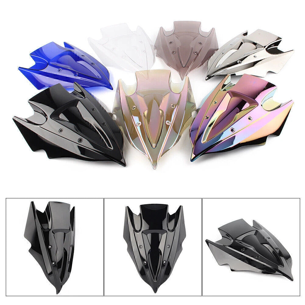Double Bubble Windshield for Kawasaki Z250 Z300 (2013–2017)