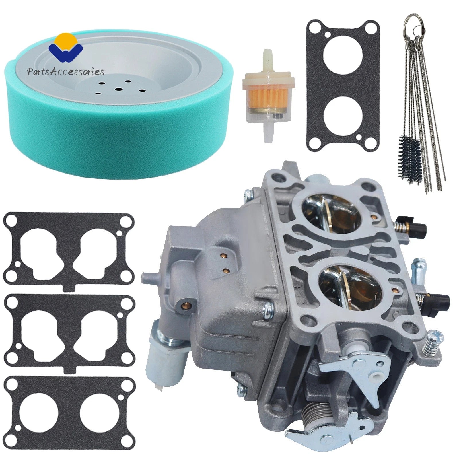 Carburetor and Air Filter for Kawasaki FD750D (1999–2005) 15003-2795 15004-1047 15003-2781