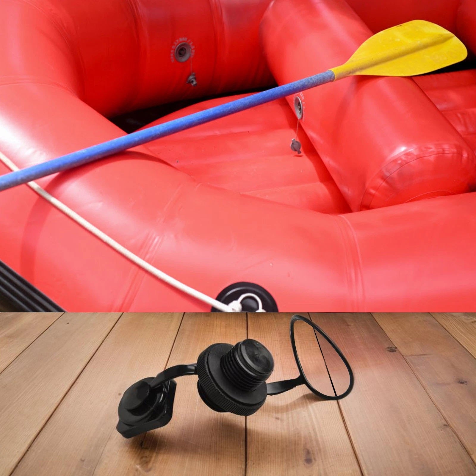 2X Inflatable Boat Air Valve Cap ABS Plastic Leak Proof