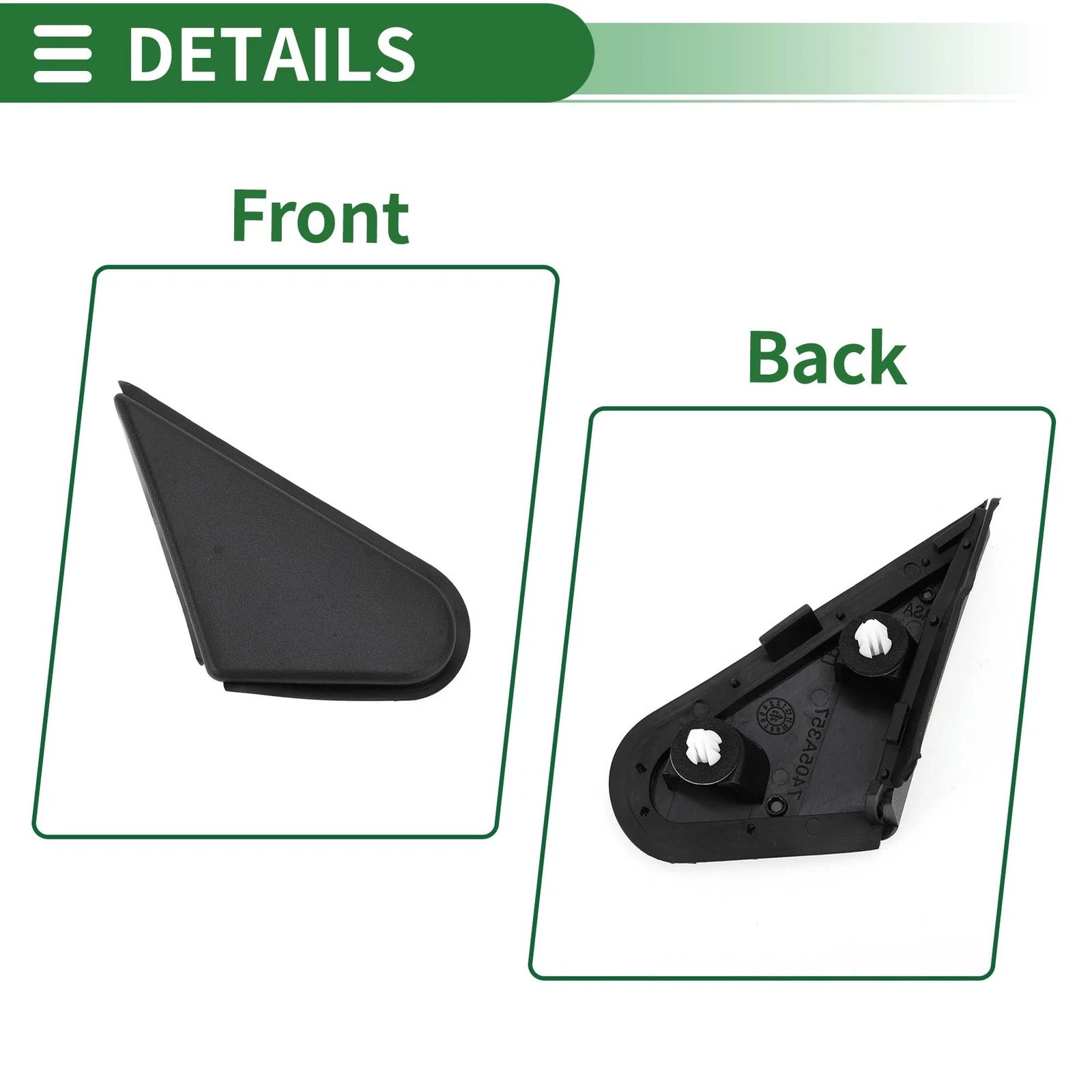 Front Right Pillar Corner Triangle Trim for Mitsubishi Lancer Evolution (2008–2015)