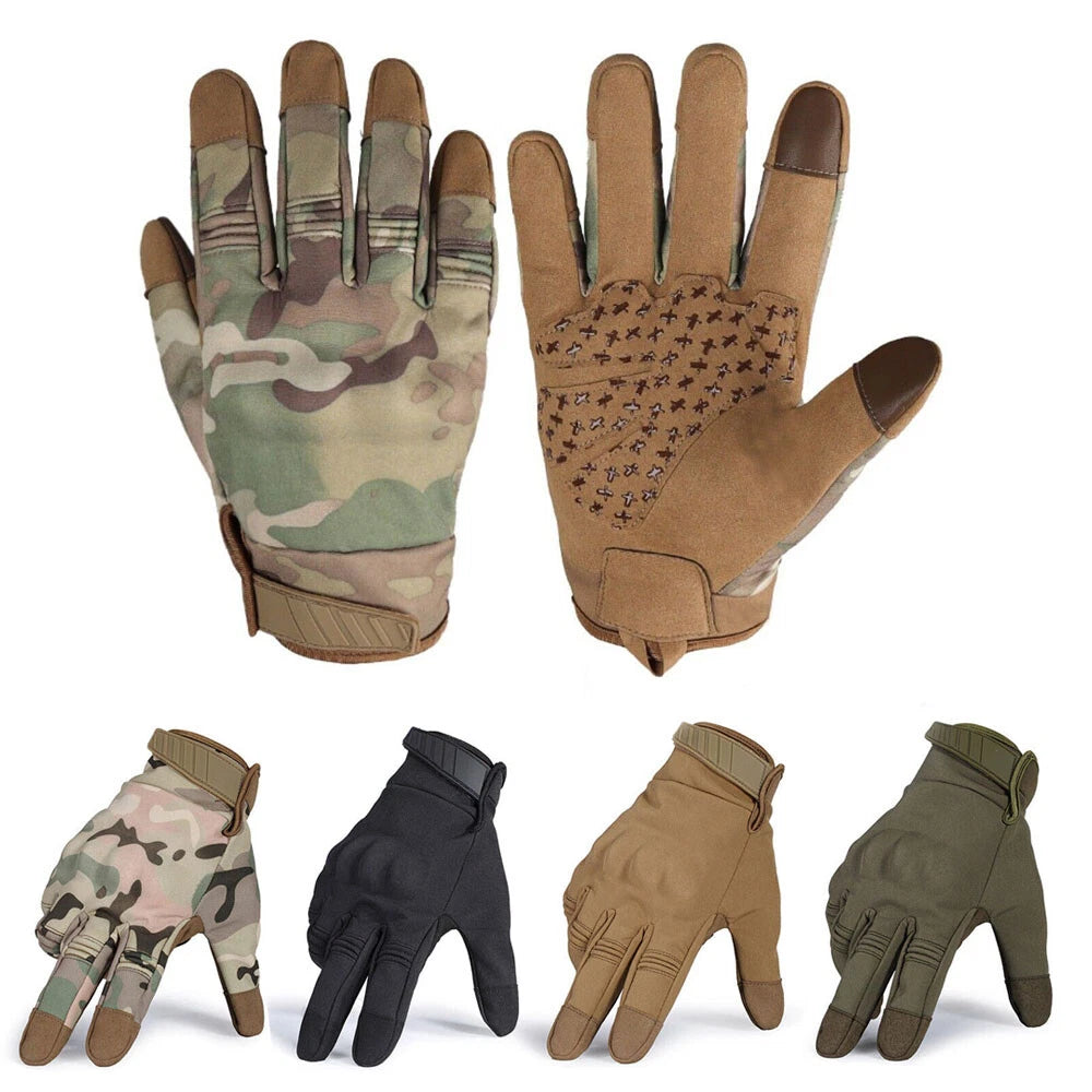 Tactical Touch Screen Windproof Anti-Slip Gloves for Outdoor Hunting