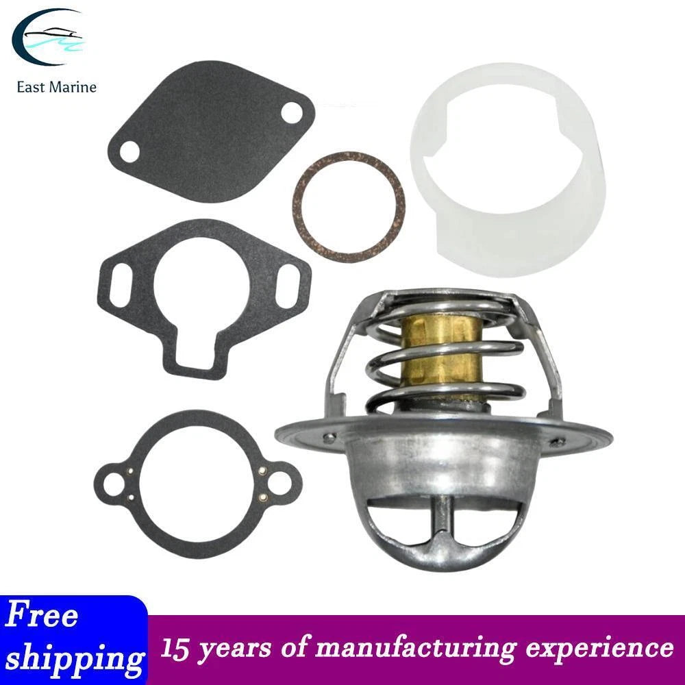 Thermostat Kit 160° for Mercruiser 4.3L V6 5.0L 5.7L 7.4L 8.2L V8 (807252Q5)