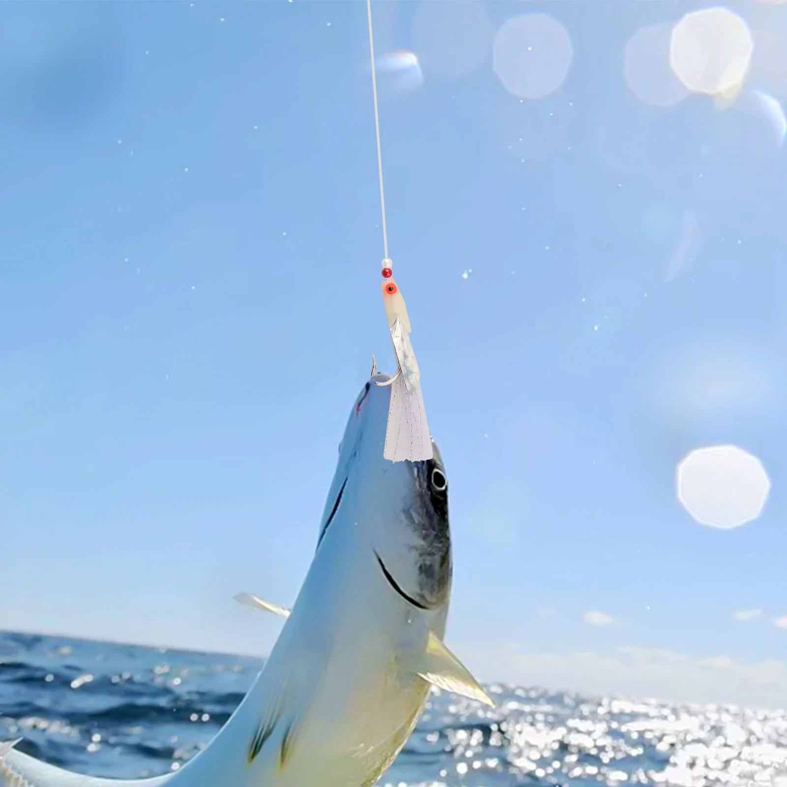 Fishing Jigs 3/0# with 0.5mm/80mm Supporting String