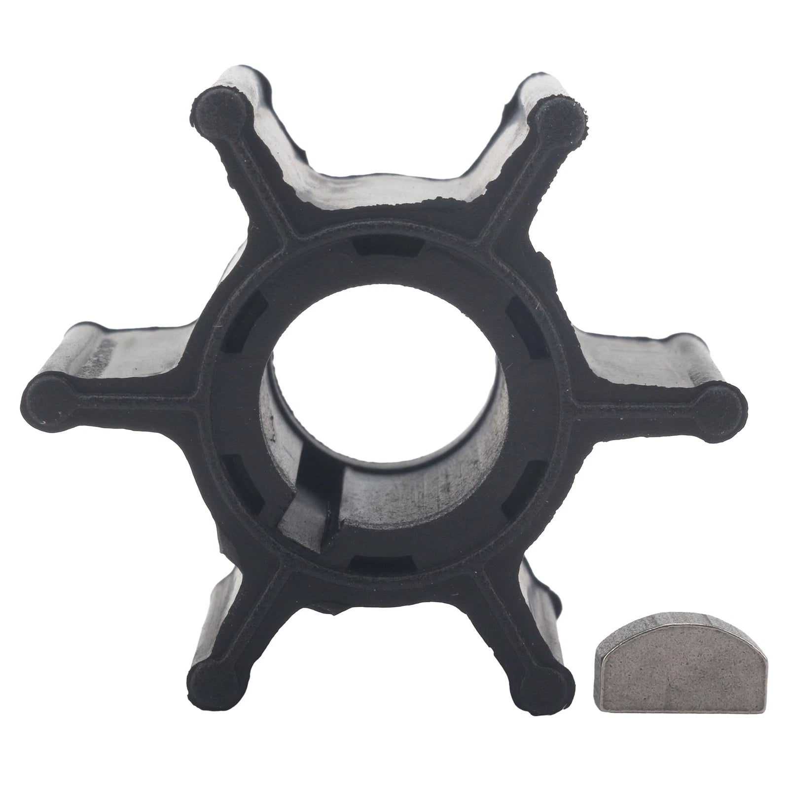 Water Pump Impeller with Key for Suzuki Outboard DT 9.9 16 HP (2X) 17461-93500