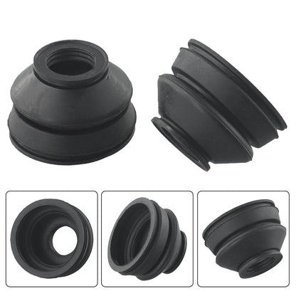2 X Black Dust Boot Rubber Track Rod End And Ball Joint Boots Kits Set