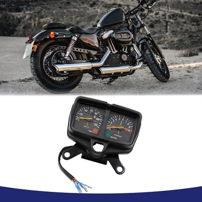 Dual Odometer Speedometer Gauge Black for Honda CG125 (2011–2019)
