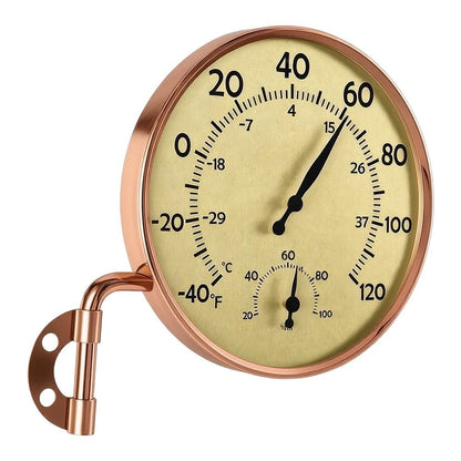Wall Mount Thermohygrometer for Porch Balcony (4.2 inch)