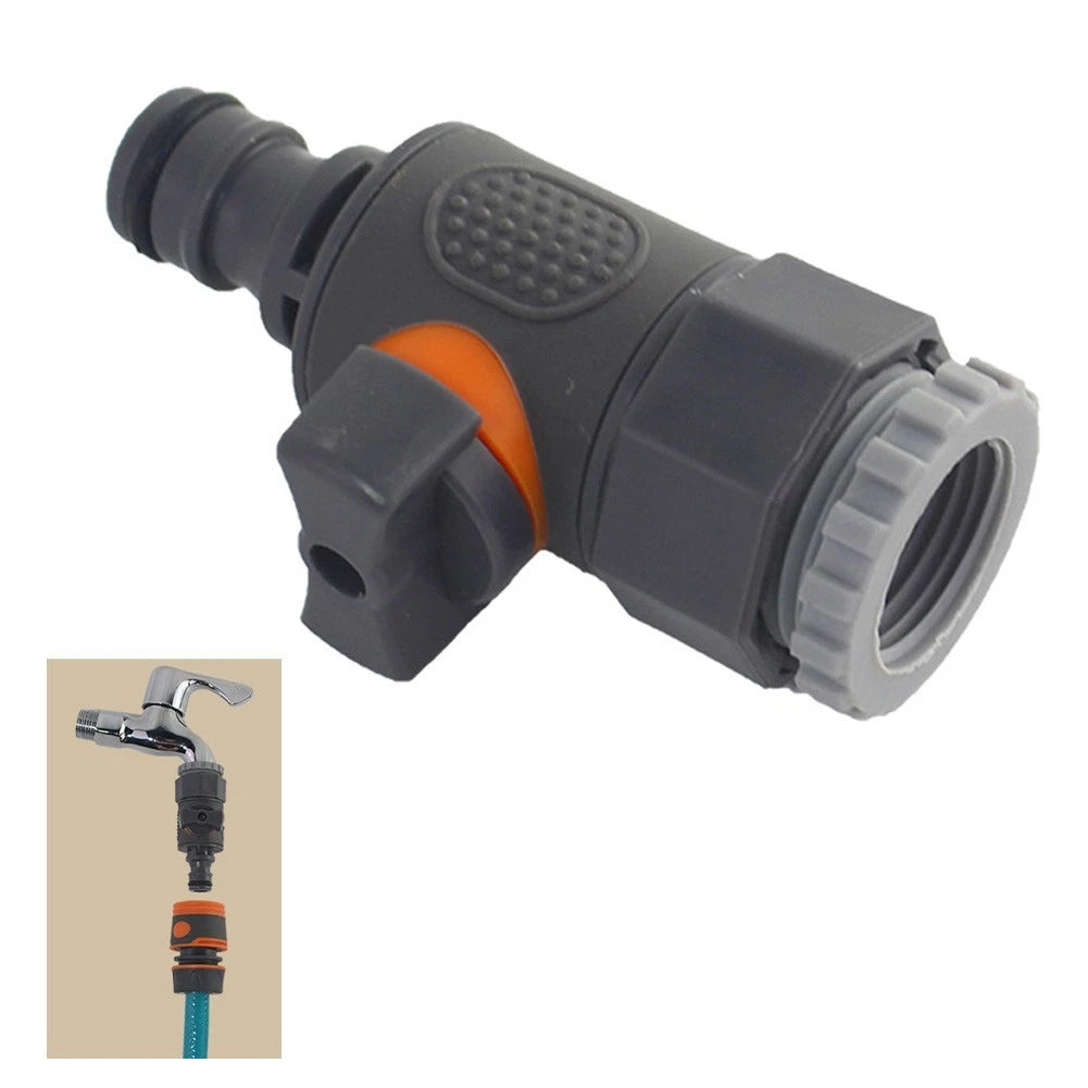 Inline Valve Connector for Garden Hose (Quick Shut Off)