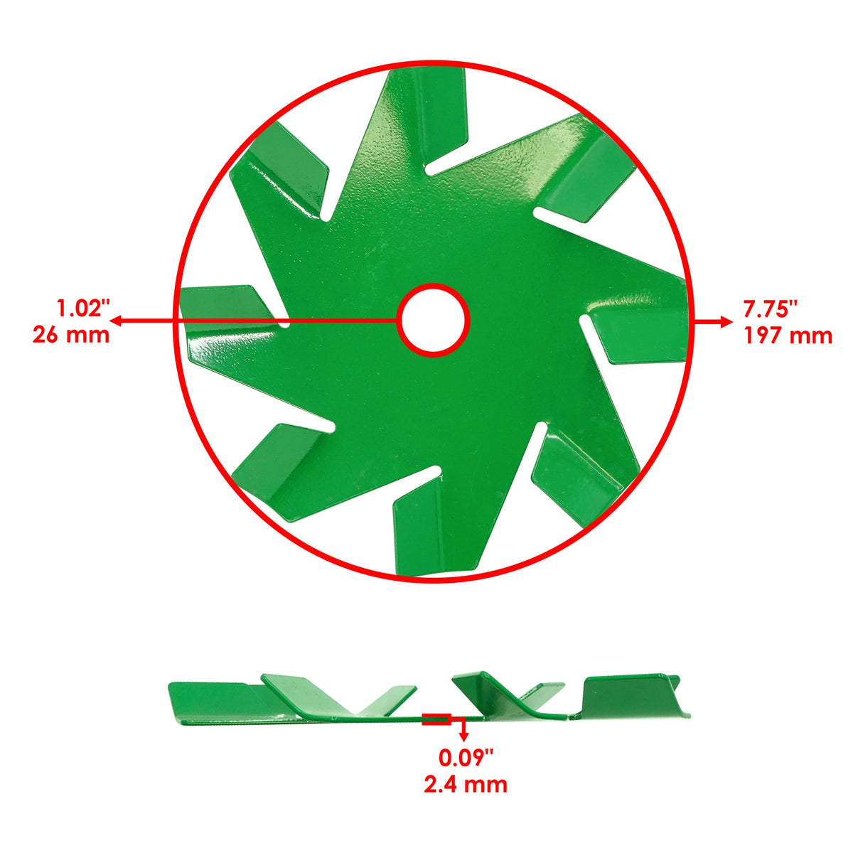 Deck Spindle Fan for Dixie Chopper Classic 3372HP (72 in) (2000–2000)