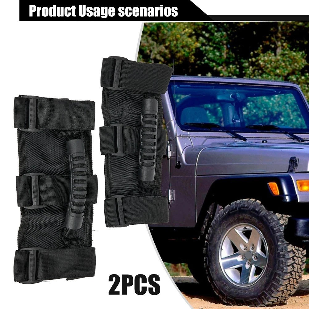 Upgrade Your For Jeep Wrangler's Interior with Strong Roll Bar Grip Handles