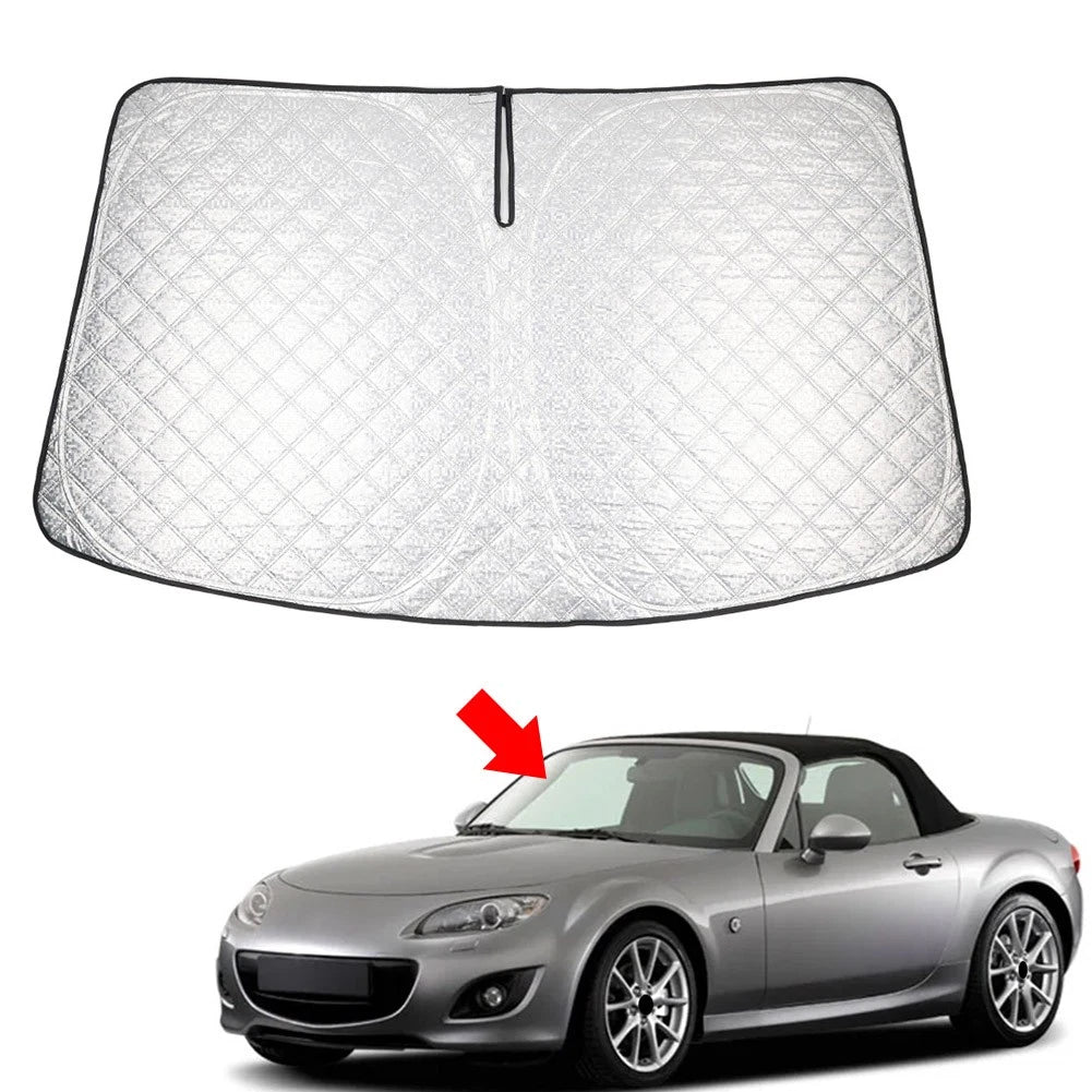 Car Foldable Windshield Sun Shade Visor For Mazda MX-5 Miata Convertible 09-15