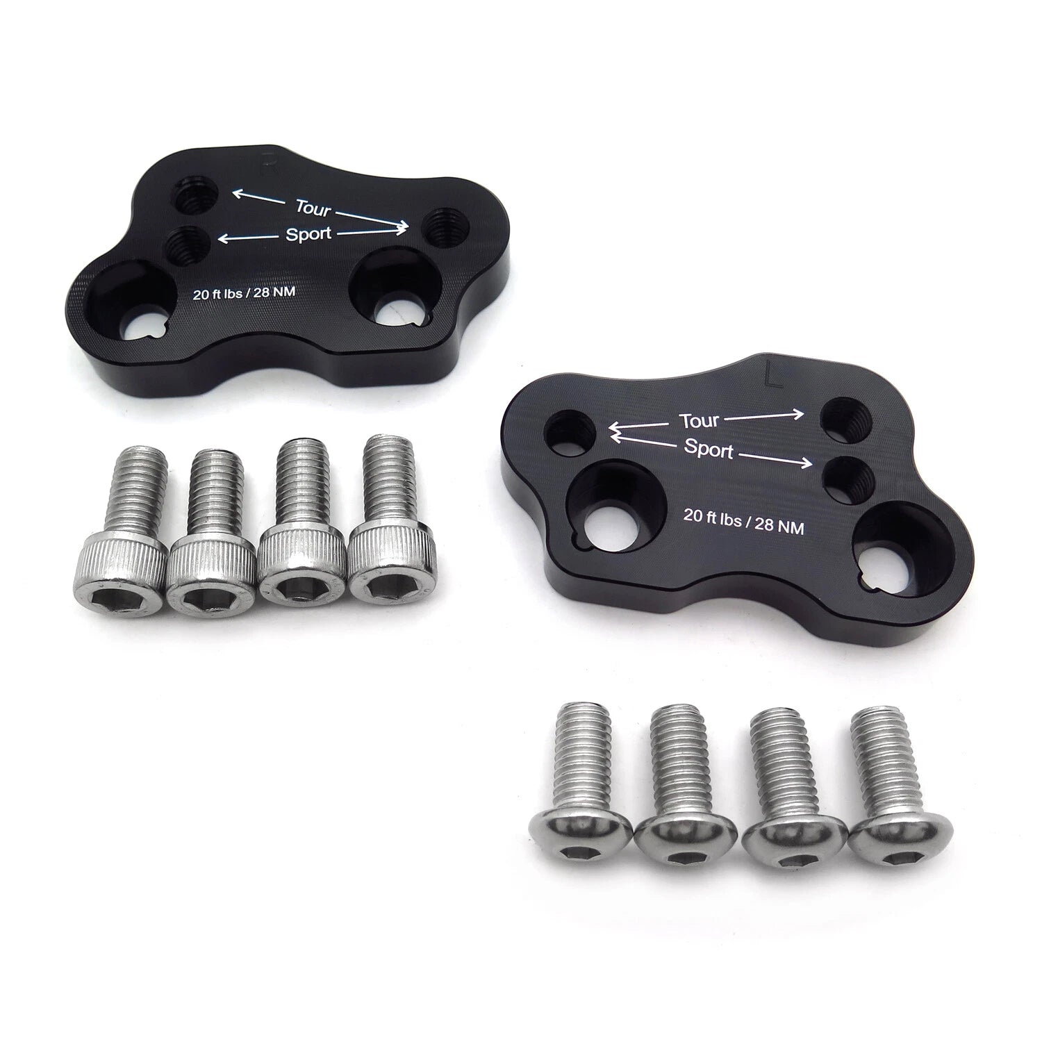 Handlebar Risers for Honda GL1800 (2018–2019) Aluminum