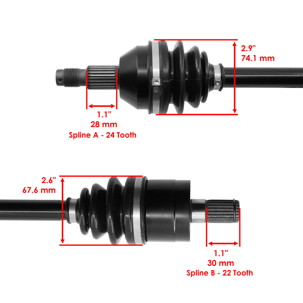 Front Right Complete CV Joint Axle for Can-Am Outlander Max 800 4X4 2007-2008